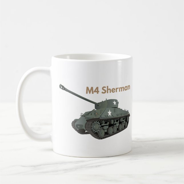 Mug M4 Sherman American 2ÈME GUERRE MONDIALE Tank (Gauche)