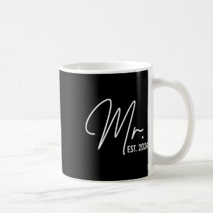 Mug M. Est. 2024 Juste Marié Mariage Hubby M. & ;