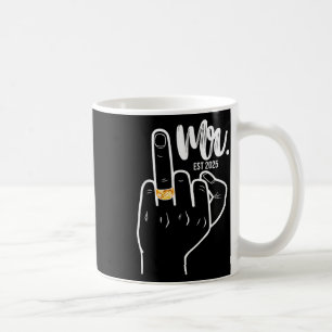 Mug M. Est. 2025 Un Mariage marié Doigt
