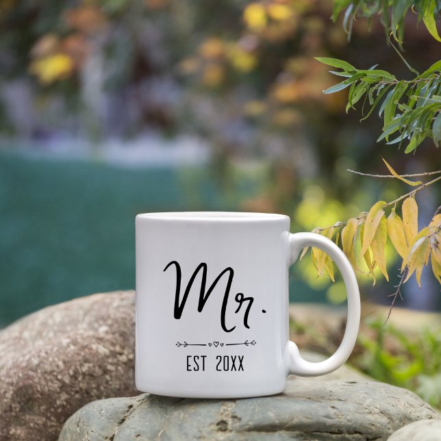 Mug M. et Mme Est Mariage Cadeau Noël pour les couples (Créateur téléchargé)