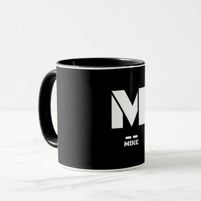 Mug M(Mike) OTAN Alphabet phonétique et code morse (Devant gauche)