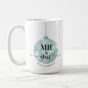 Mug M. & Mme Élégant Shimmering Turquoise Gold Newly