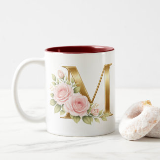 Mug M Monogramme Floral Luxe