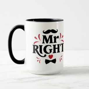 Mug M. Right Couple Cadeau Pour Lui   Mari