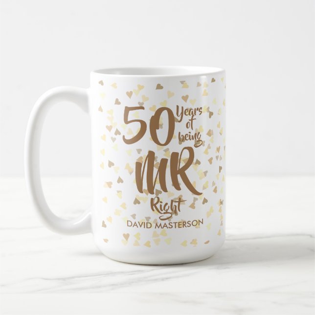 Mug M. Right Fun 50e anniversaire de mariage (Gauche)