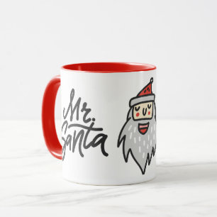 Mug M. SANTA HO HO HO Hommes Amusant Noël Fêtes