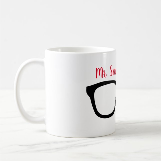 Mug M. Smarty Pants - Red Print - (Gauche)