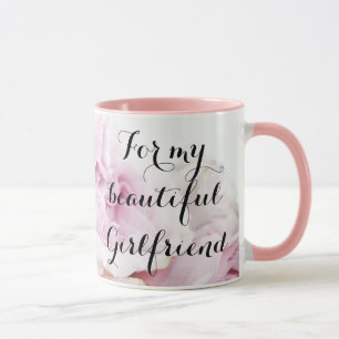 Mug Ma belle amie jolie en rose florale