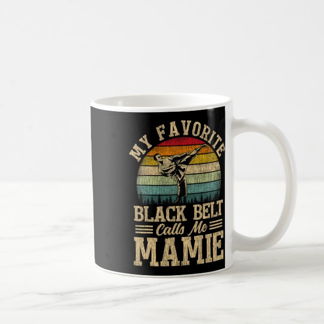 Mug Ma ceinture noire préférée m'appelle la fête des m (Droite)