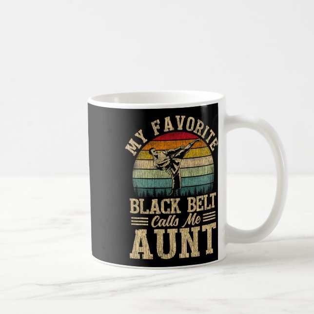 Mug Ma ceinture noire préférée m'appelle la Fête des m (Droite)