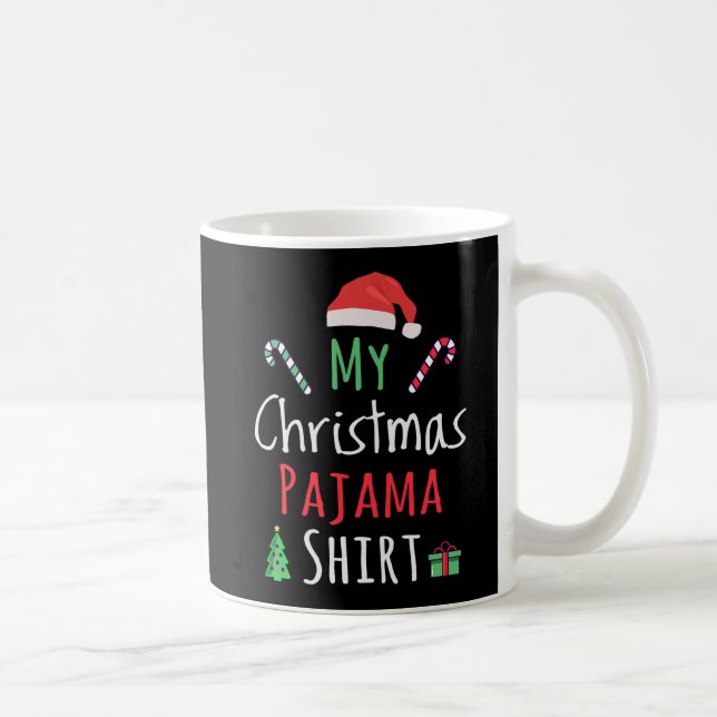 Mug Ma chemise en pyjama de Noël (Droite)