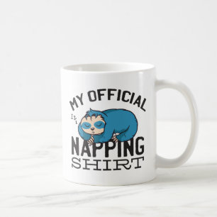 Mug Ma chemise officielle pour la sieste - Paresseux e