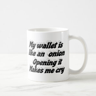 Mug Ma citation drôle de portefeuille typographie noir