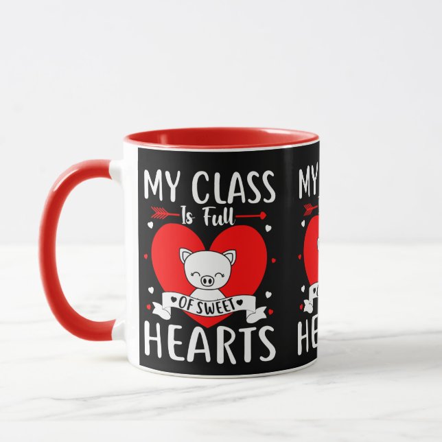 Mug Ma Classe Est Pleine De Coeurs Sucrés Valentine (Gauche)