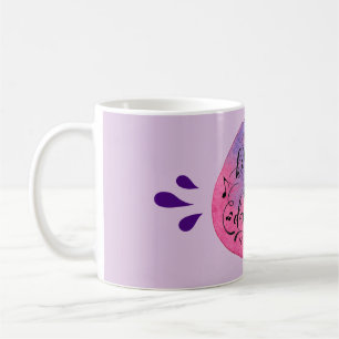 Mug Ma cuisine est pour danser sur fond aquarelle