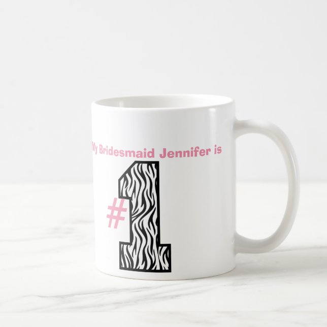 Mug Ma DEMOISELLE D'HONNEUR est cadeau nommé fait sur (Droite)