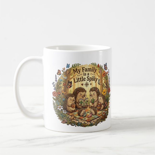 Mug Ma famille est un peu épineuse  (Gauche)