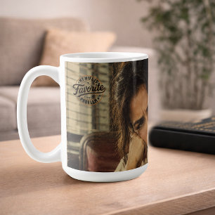 Mug Ma femme est mon problème préféré Photo & Texte pe
