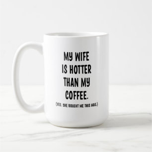 Mug Ma femme est plus chaude que ma boug en céramique