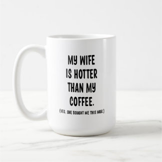 Mug Ma femme est plus chaude que ma boug en céramique 