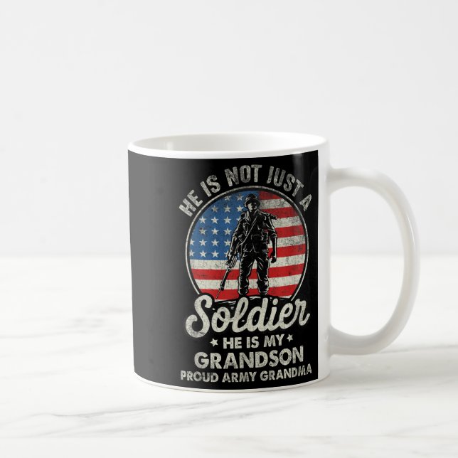 Mug Ma fierté, mon petit-fils est un soldat Citation F (Droite)
