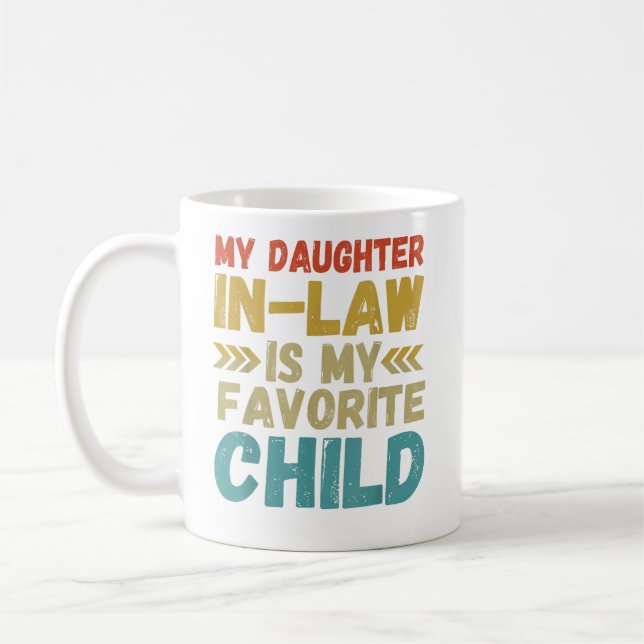 Mug Ma Fille En Droit Est Mon Enfant Préféré (Gauche)