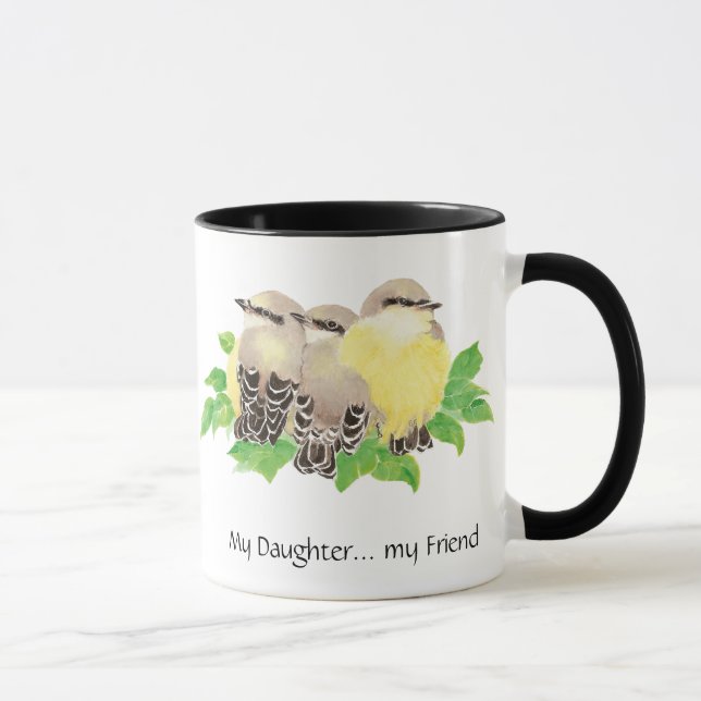 Mug Ma Fille... mon Ami-bouddin Oiseaux (Droite)