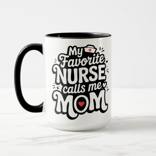 Mug Ma infirmière préférée m'appelle maman (Gauche)
