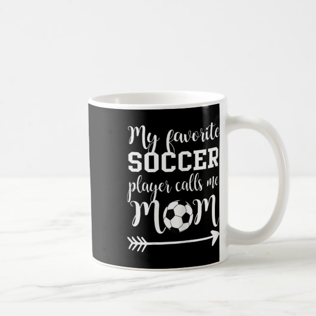 Mug Ma joueuse de football préférée m'appelle maman  (Droite)