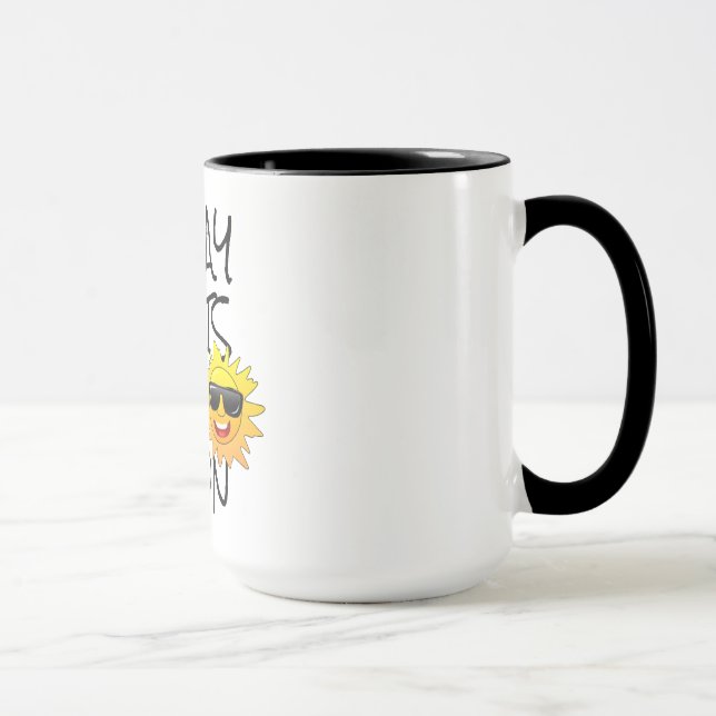 Mug ma journée commence à midi mignon drôle design de  (Droite)