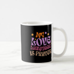 Mug Ma Langue D'Amour Est La Prière Christain Jesus Lo