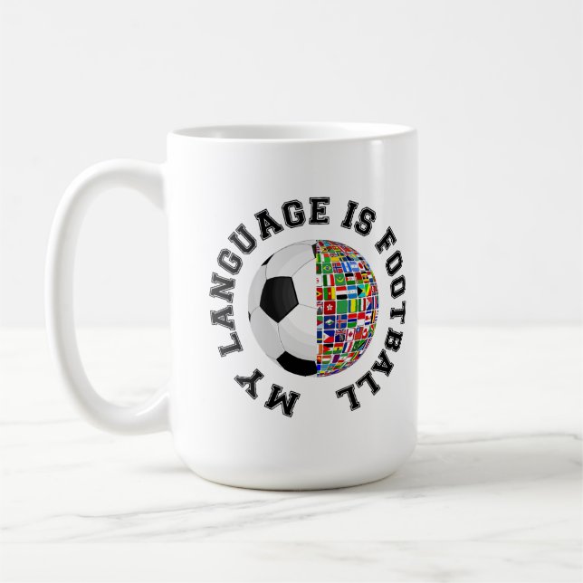 Mug Ma Langue Est Le Football (Gauche)