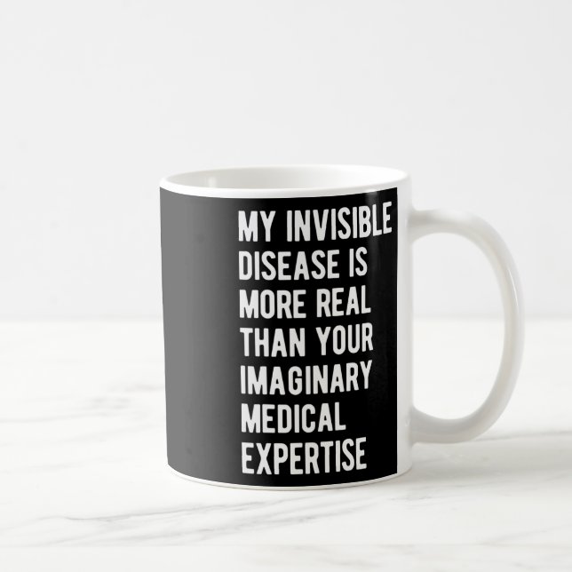 Mug Ma Maladie Invisible Est Une Maladie Cardiaque Rée (Droite)