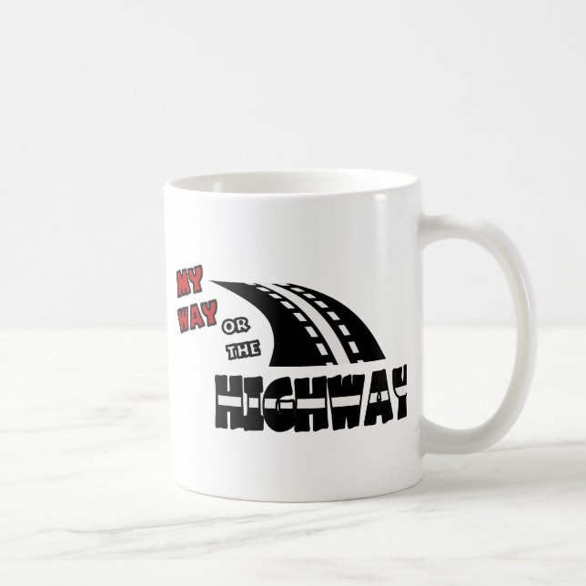 Mug Ma manière ou la route, 2, avec la route (Droite)