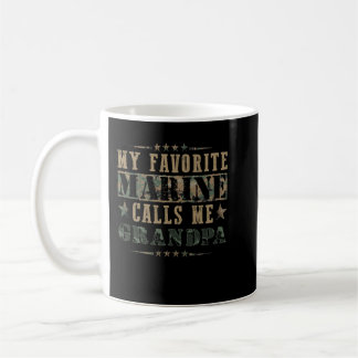 Mug Ma Marine préférée M'Appelle Grand-Père Drapeau Am