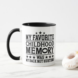 Mug Ma mémoire préférée de l'enfance vieillir avec grâ