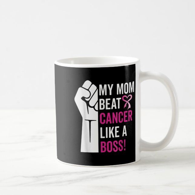 Mug Ma Mère Battre Le Cancer Du Sein Comme Un Guerrier (Droite)