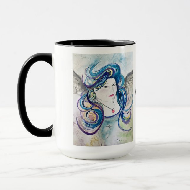Mug Ma mère, mon angel bouchon (Gauche)