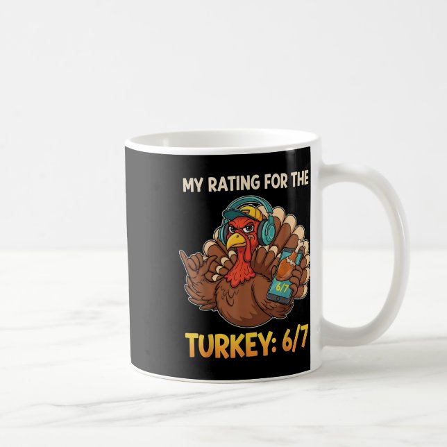 Mug Ma note pour la dinde 6-7 Alpha Gen Meme 67 Tha (Droite)