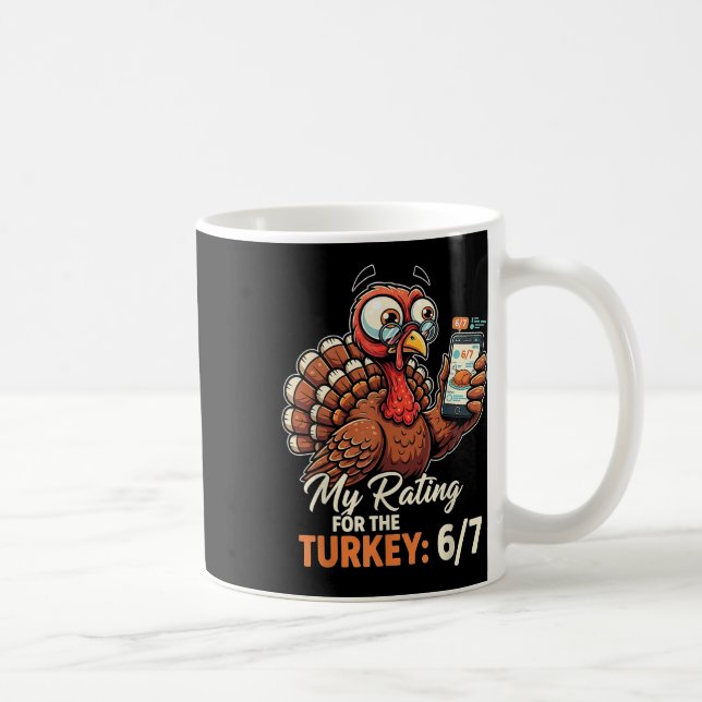 Mug Ma note pour la dinde 6-7 Alpha Gen Meme 67 Tha (Droite)