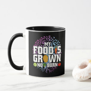 Mug Ma nourriture est cultivée, pas fabriquée Drôle vé
