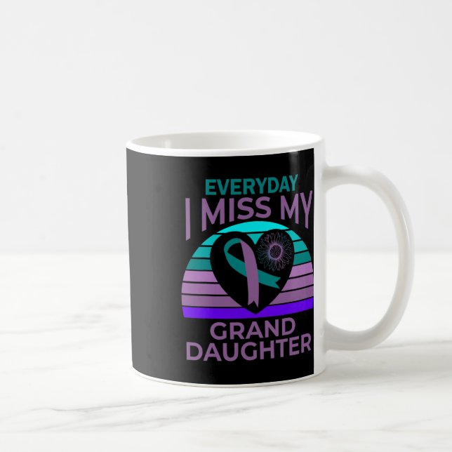 Mug Ma Petite-Fille Coeur Suicide Sensibilisation Gr (Droite)
