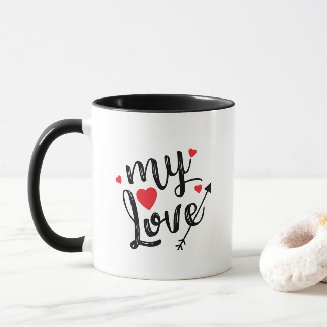 Mug ma photo de coutume d'amour (Avec donut)