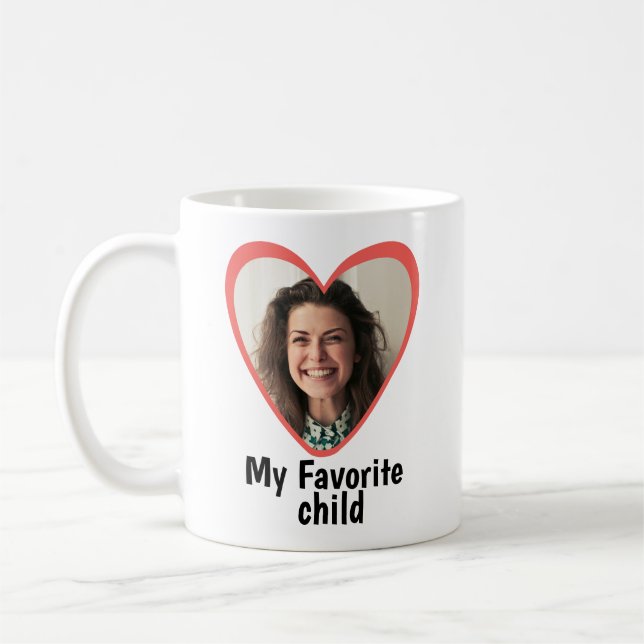 Mug Ma photo personnalisée d'enfant préféré (Gauche)