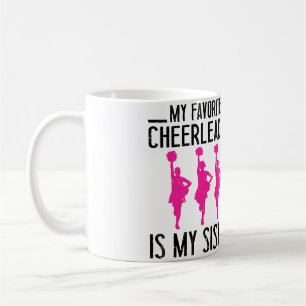 Mug Ma Pom-Pom Girl Préférée Est Ma Soeur Cheer Cheerl