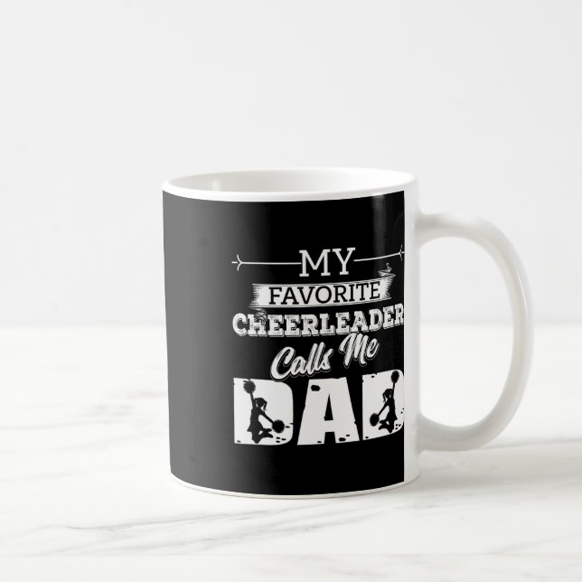 Mug Ma pom-pom girl préférée m'appelle Papa - Cheer Da (Droite)