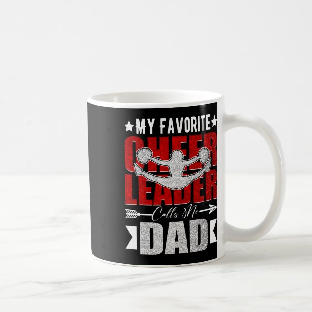 Mug Ma pom-pom girl préférée m'appelle papa cheer papa (Droite)