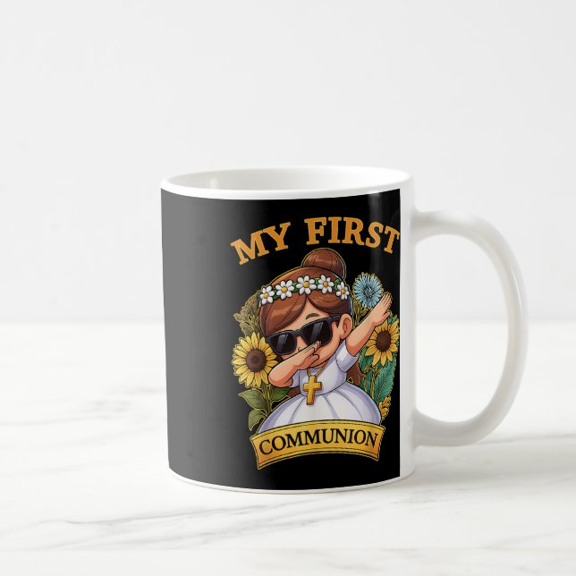 Mug Ma Première Communion Filles Dabbing 1er Sacrement (Droite)
