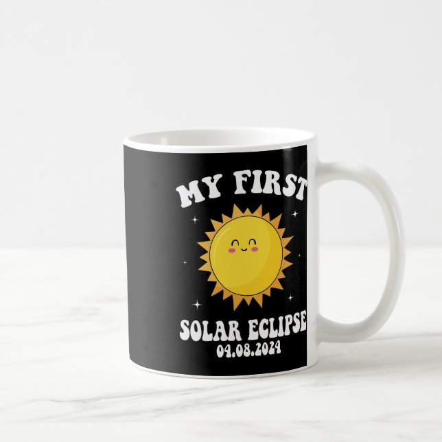 Mug Ma Première Éclipse Solaire Totale 8 Avril Pour En (Droite)