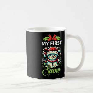 Mug Ma première neige mignonne Snowman hiver Noël